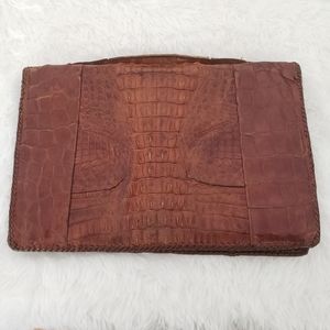 Vintage Alligator Clutch/Organizer